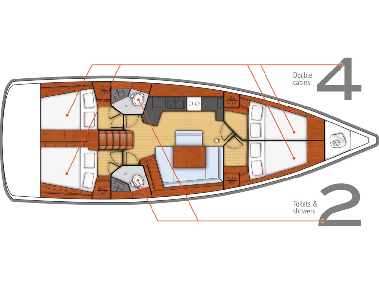 Yacht charter Mrčevac cheap Oceanis 45