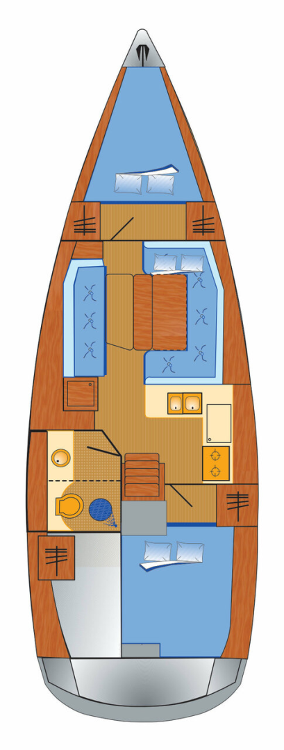 Sailboat rental with or without captain Jeanneau Punat