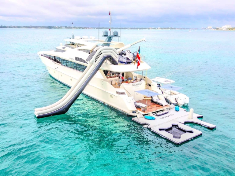 Bareboat Rental Luxury Yacht Palmer Johnson with a boat licence