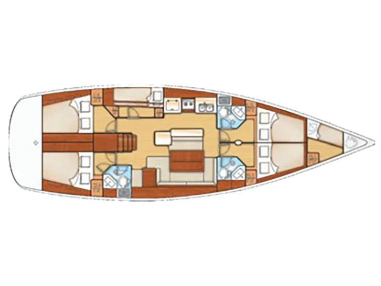 Bareboat Rental Sailboat Bénéteau with a boat licence