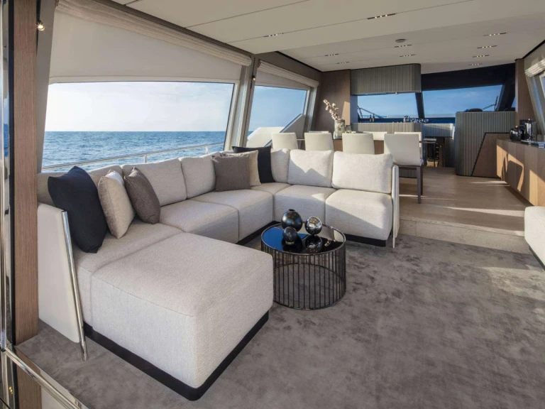 Bareboat Rental Luxury Yacht Ferretti with a boat licence