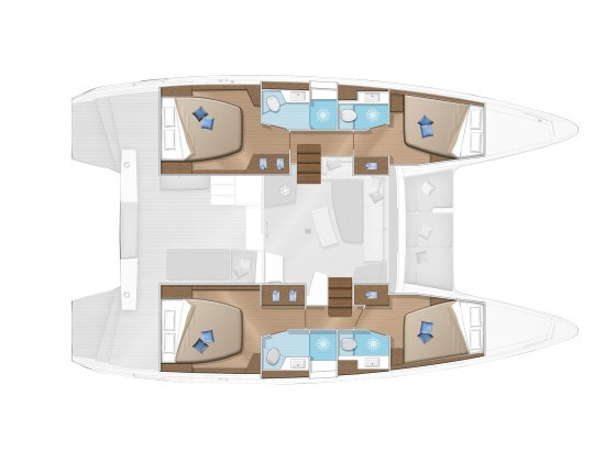 Boat rental Lagoon Lagoon 42 (6 cab.) in Volos on Samboat