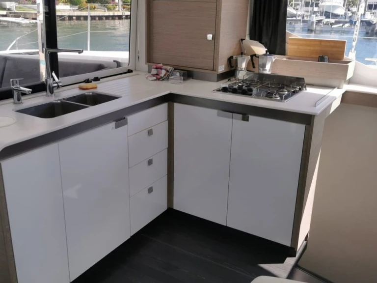 Bareboat Rental Catamaran Fountaine Pajot with a boat licence
