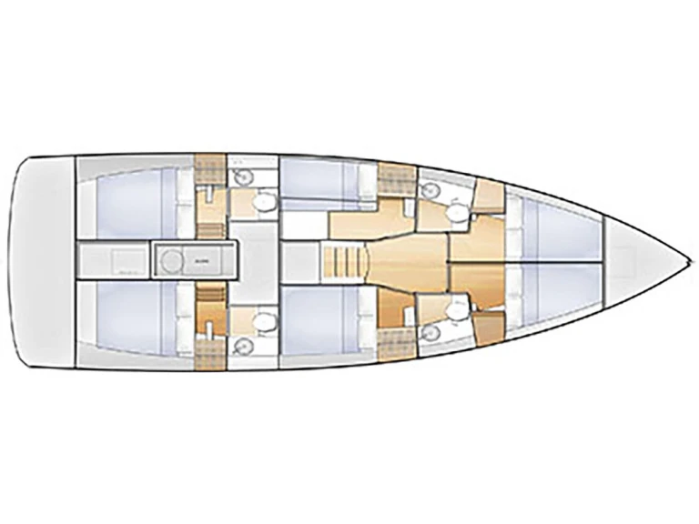 Jeanneau Sun Loft 47 (7 cab.) in Néa Péramos on SamBoat