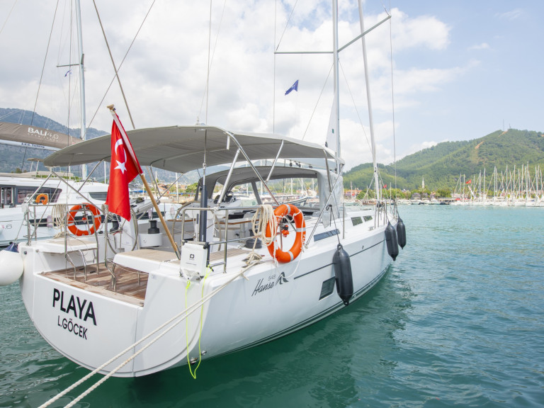 Yacht charter Göcek cheap Hanse 548