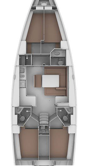 Bavaria Cruiser 46 charter bareboat or captained in  Portisco