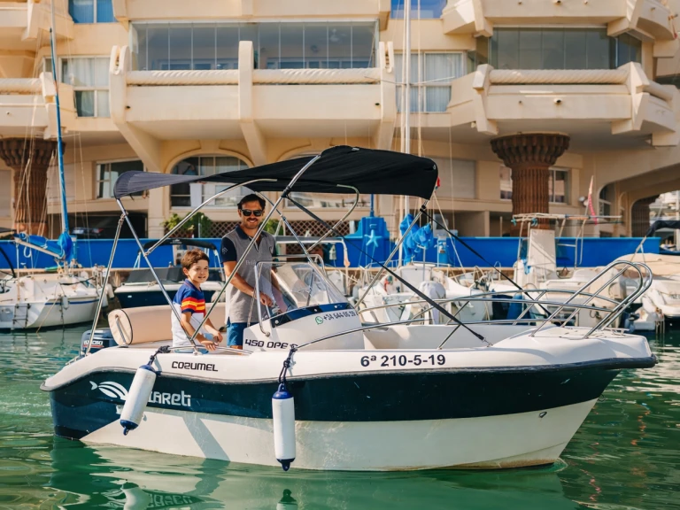 Mareti 450 CC OPEN charter bareboat or captained in  Málaga