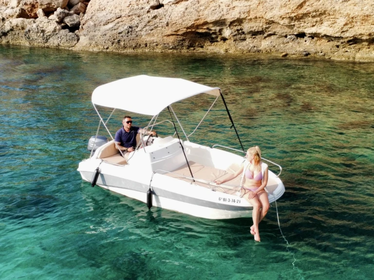 Nuva Nuva M6 Open charter bareboat or captained in  Sant Antoni de Portmany
