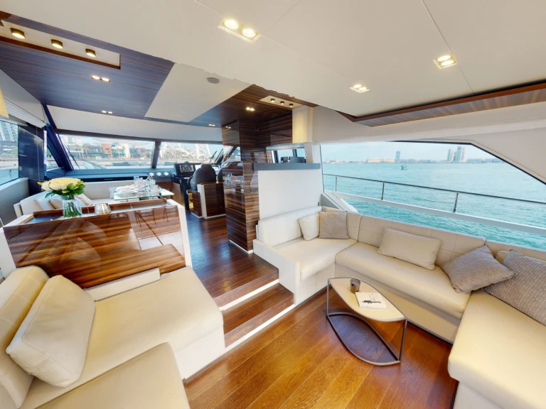 Ferretti FERRETTI 670 charter bareboat or captained in  Dubai Marina