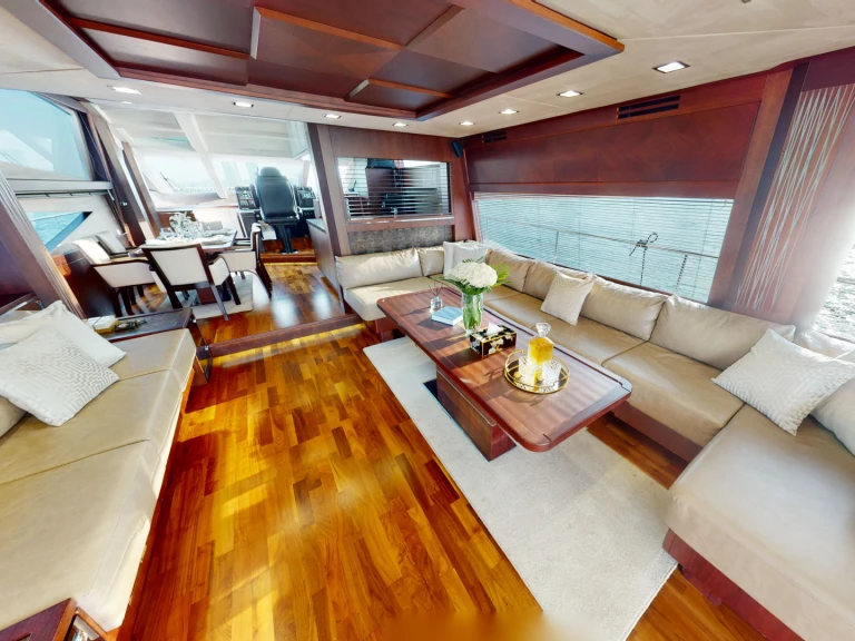 Yacht charter Dubai Marina cheap Galeon 780