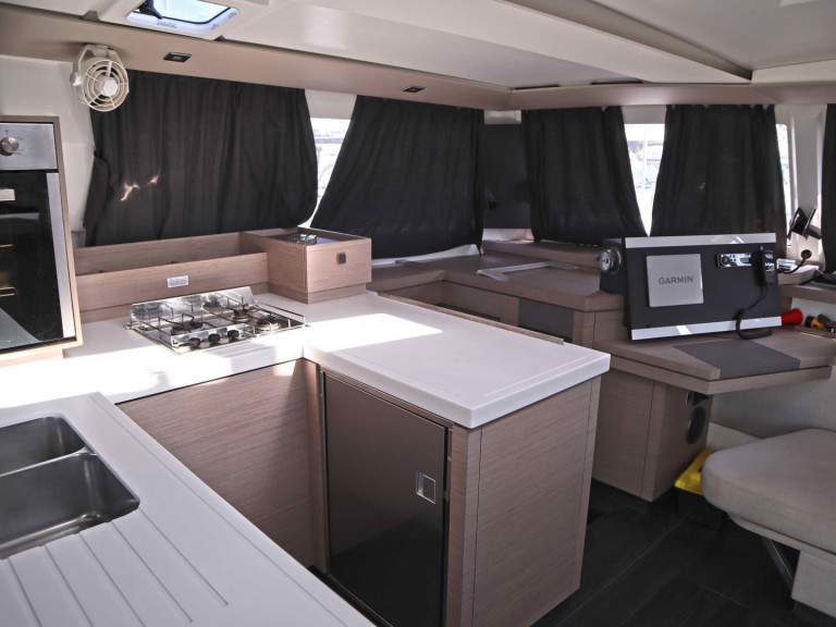 Catamaran rental with or without captain Fountaine Pajot Néa Péramos