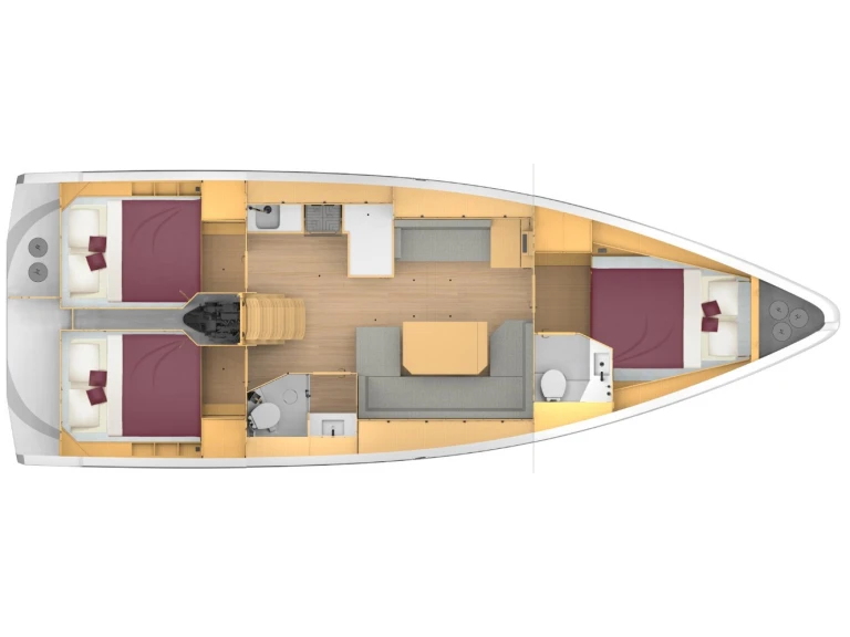 Rent a Bavaria Bavaria C42 (3 cab.) Lefkáda