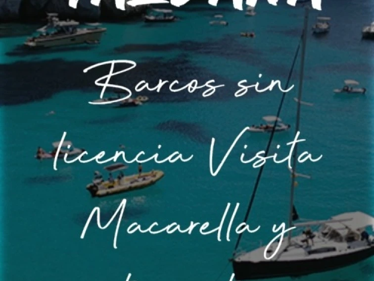 Compass 135 D charter bareboat or captained in  Cala Galdana