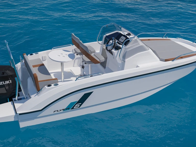 Motorboat rental in Port Olímpic of Barcelona - Bénéteau Flyer 6.6 SUNdeck