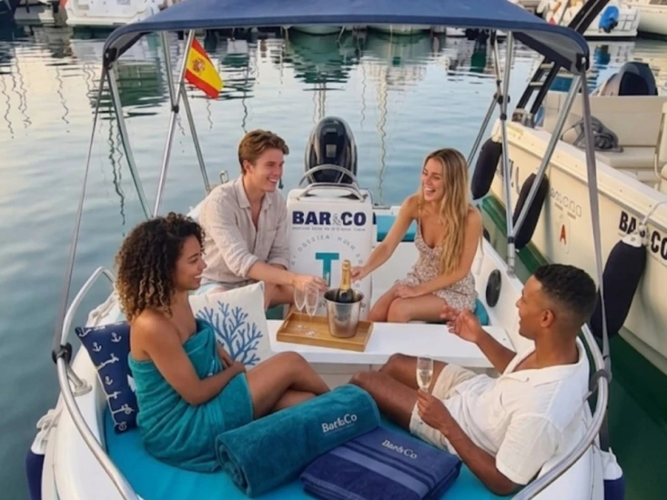 Bareboat Rental Motorboat Eatable with a boat licence