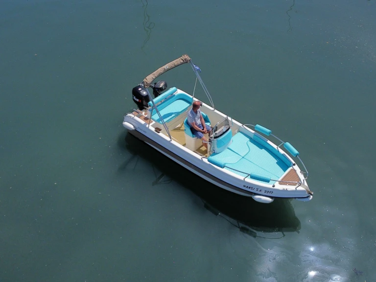 Motorboat rental with or without captain Karel Corfu