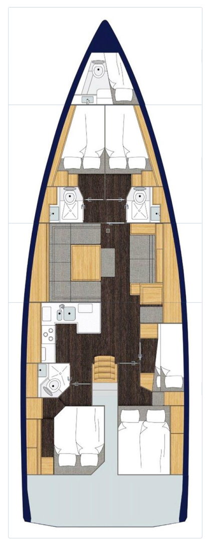 Bareboat Rental Sailboat Bavaria with a boat licence