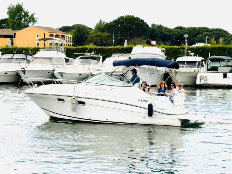 Bareboat Rental Motorboat Four Winns with a boat licence