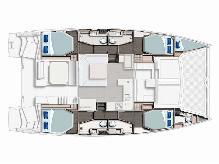 Catamaran rental with or without captain Leopard Alimos