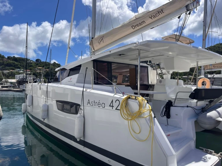 Fountaine Pajot Astrea 42 charter bareboat or captained in  Le Marin
