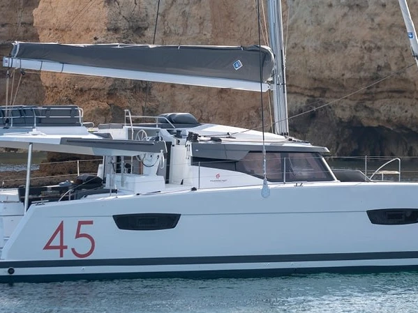Bareboat Rental Catamaran Fountaine Pajot with a boat licence