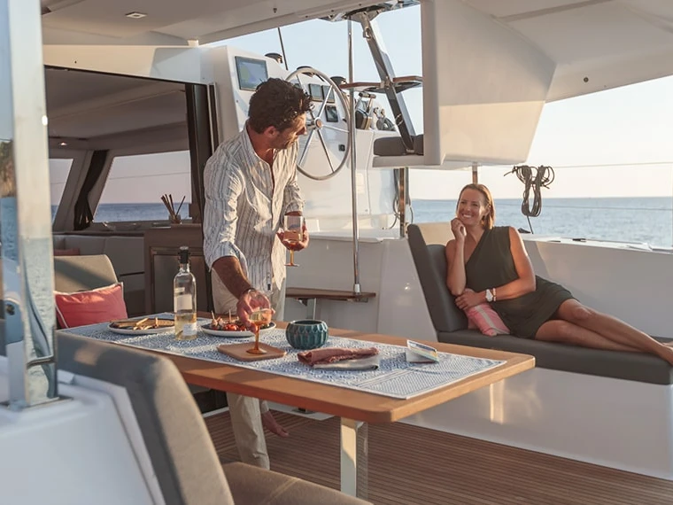 Catamaran rental with or without captain Fountaine Pajot Anse Marcel