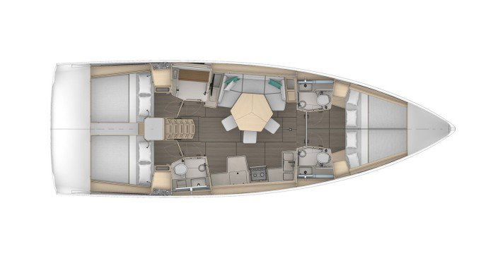 Bareboat Rental Sailboat Dufour with a boat licence