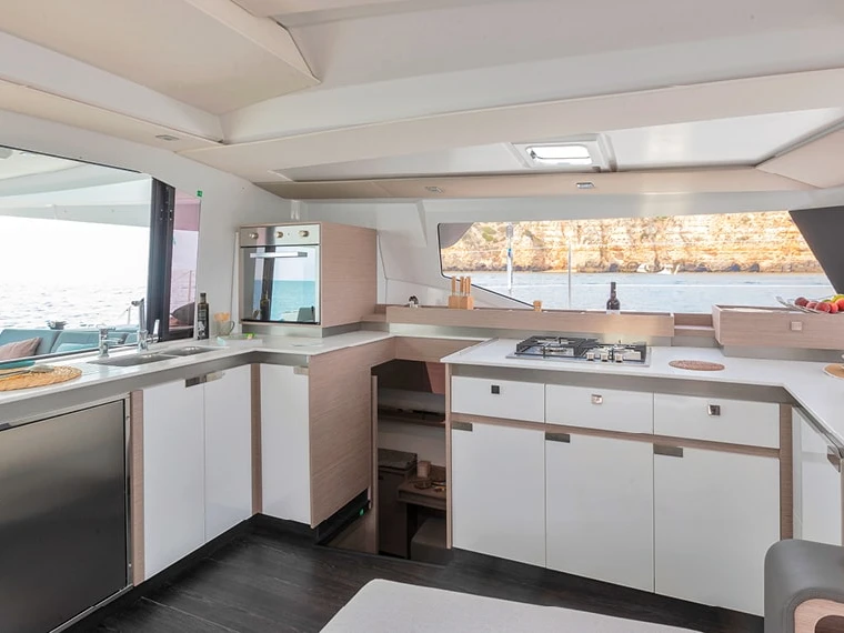 Bareboat Rental Catamaran Fountaine Pajot with a boat licence