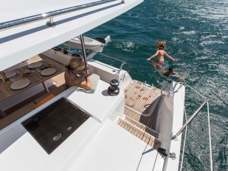 Bareboat Rental Catamaran Fountaine Pajot with a boat licence
