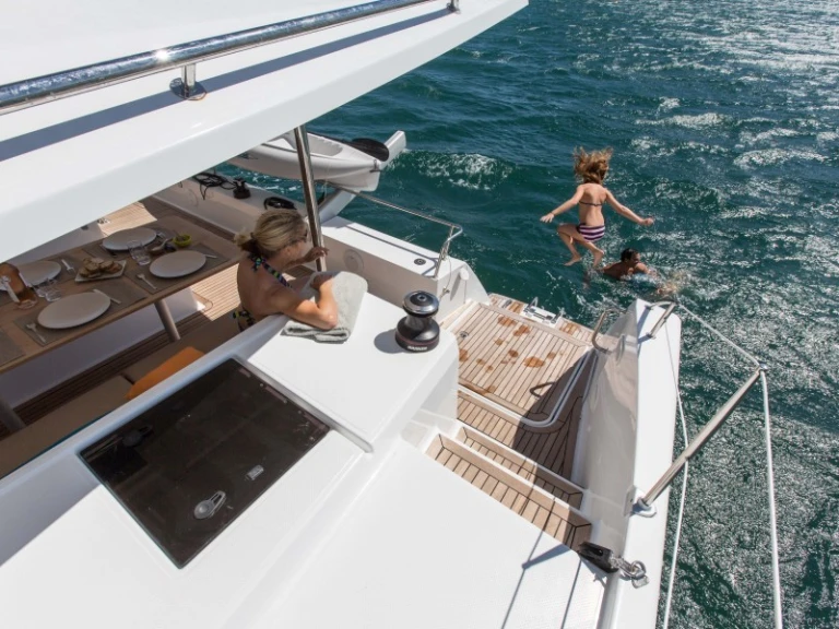 Bareboat Rental Catamaran Fountaine Pajot with a boat licence