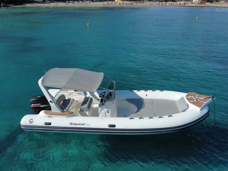 Capelli Tempest 750 charter bareboat or captained in  Santa Eulària des Riu