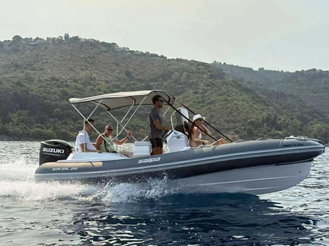 RIB rental with or without captain Salpa Corfu