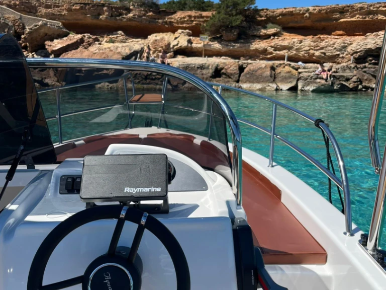 Aquabat SPORT INFINITY 21 charter bareboat or captained in  Sant Antoni de Portmany