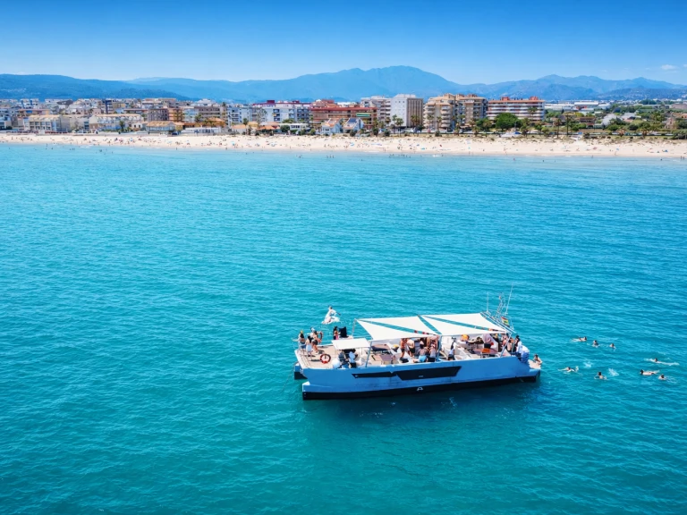 Serenity Catamarán charter bareboat or captained in  Puerto Marina Benalmadena