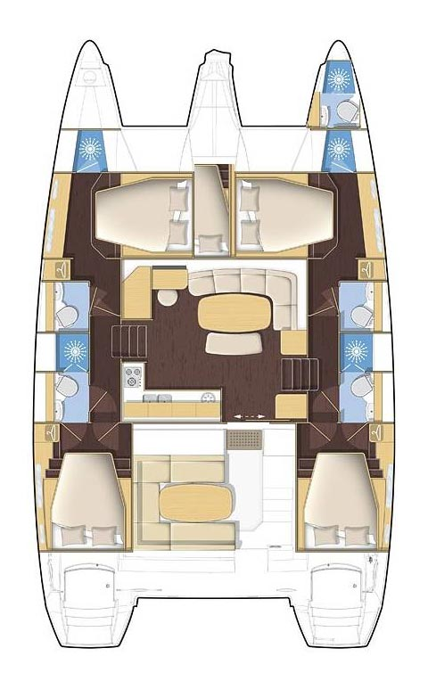 Catamaran rental in Šibenik - Lagoon Lagoon 421