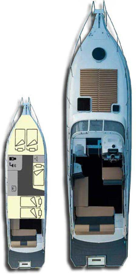 Bareboat Rental Motorboat Öchsner-boote with a boat licence
