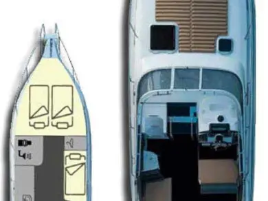 Bareboat Rental Motorboat Öchsner-boote with a boat licence