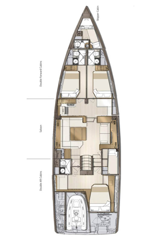 Jeanneau Jeanneau 60 charter bareboat or captained in  Alimos