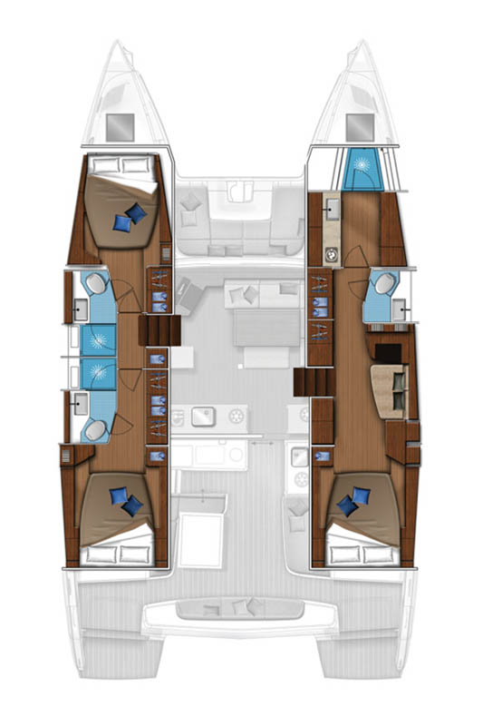 Catamaran rental with or without captain Lagoon Marsh Harbour