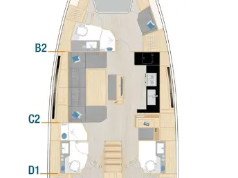 Rent a Hanse Hanse 460 Lefkáda