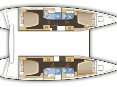 Bareboat Rental Catamaran Lagoon with a boat licence