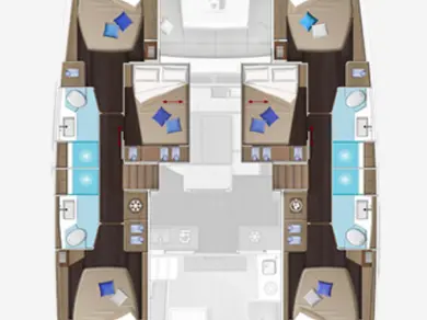 Catamaran rental with or without captain Lagoon Alimos