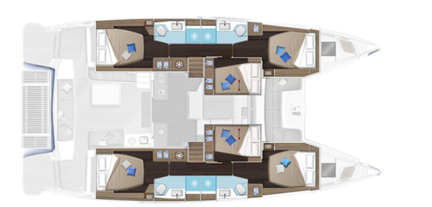 Bareboat Rental Catamaran Lagoon with a boat licence