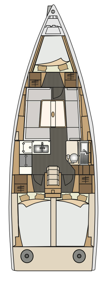 Sailboat rental with or without captain Elan Pula
