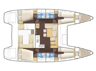 Catamaran rental with or without captain Lagoon Sukošan