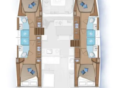 Lagoon Lagoon 46 charter bareboat or captained in  Göcek