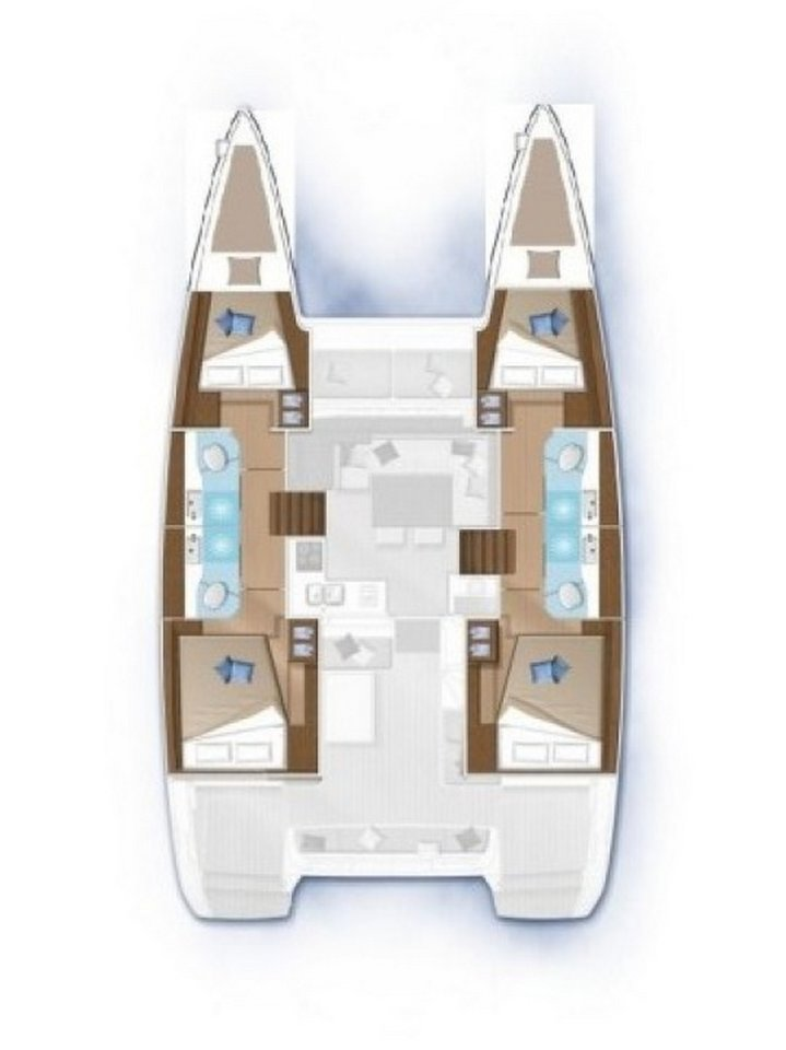Bareboat Rental Catamaran Lagoon with a boat licence