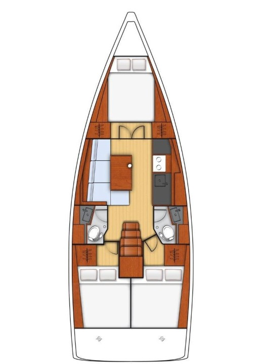 Sailboat rental in Split - Bénéteau Oceanis 38
