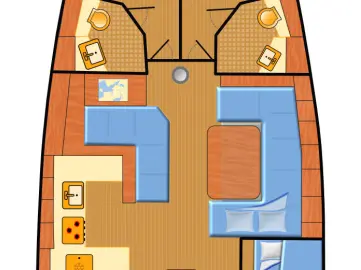 Bareboat Rental Sailboat Bénéteau with a boat licence