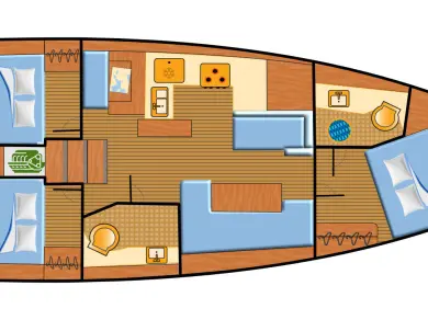 Sailboat rental with or without captain Jeanneau Punat